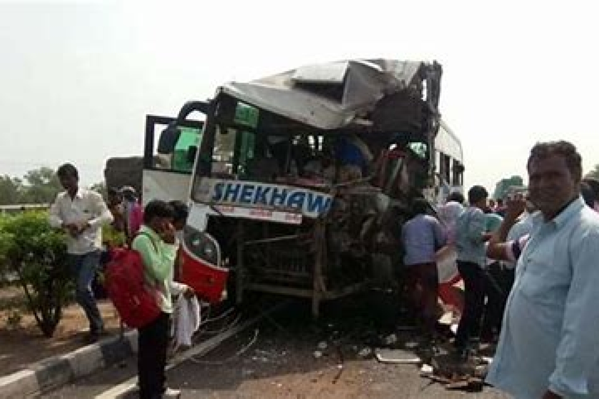 20 injured after bus carrying pilgrims overturns in Rajasthan's Dausa